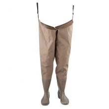 Cheap Nylon PVC Waterproof Lightweight Fly Fishing Hip Waders with Boots for Men